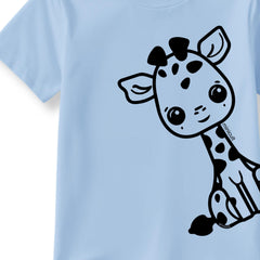 minicult Matching CottonTshirt and Shorts coords with cute animal Prints(Giraffe Combo 2)(Pack of 2)