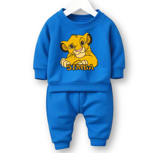 Minicult cotton Kids Coordinated sweatshirt and pant set with LION KING Character Prints(Lion King b14)(Pack of 2)