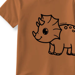 minicult Matching CottonTshirt and Shorts coords with cute animal Prints(Dinosaur)