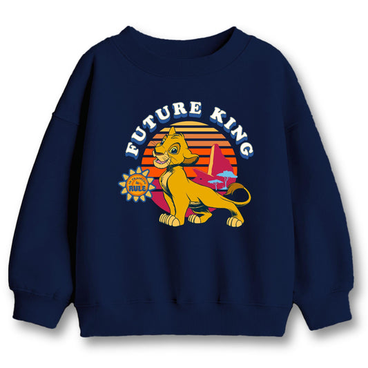 Minicult Full Sleeves Sweatshirt For Kids with LION KING Print(Simba 3)