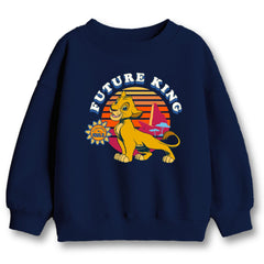 Minicult Full Sleeves Sweatshirt For Kids with LION KING Print(Simba 3)