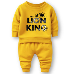 Minicult cotton Kids Coordinated sweatshirt and pant set with LION KING Character Prints(Lion King a57)
