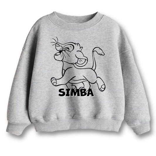 Minicult Full Sleeves Sweatshirt For Kids with LION KING Print(Simba 4)