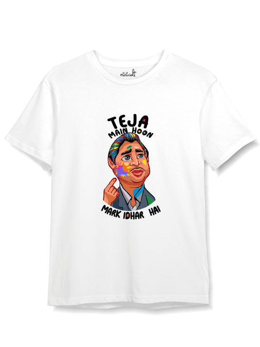 minicult Cotton Holi Half Sleeve Tshirt for Kids (Kids a58)(Pack of 1)