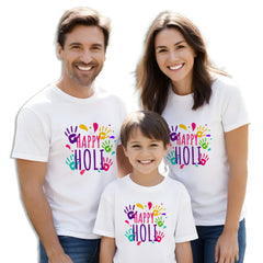 minicult Cotton Holi Half Sleeve Tshirt for Kids (Kids a61)(Pack of 1)