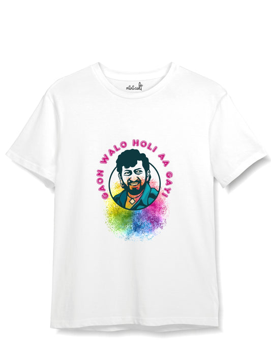 Minicult Holi Tshirt of gabbar