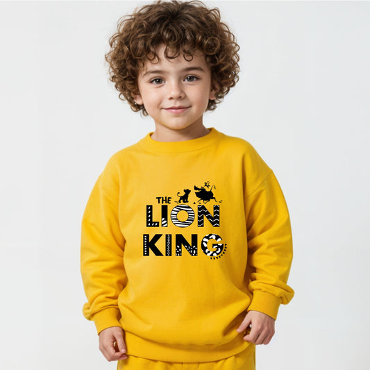 Minicult Full Sleeves Sweatshirt For Kids with LION KING Print(LION KING)
