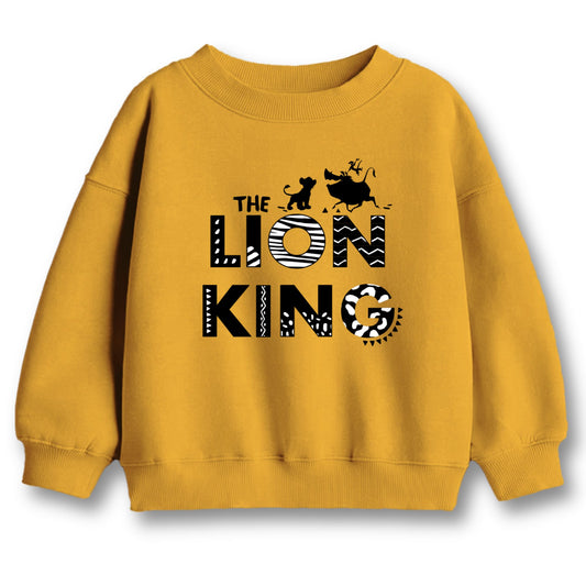 Minicult Full Sleeves Sweatshirt For Kids with LION KING Print(LION KING)