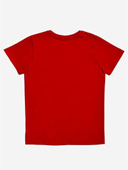minicult Cotton Printed T Shirts for Boys(Pack of 1)(Red 1)