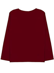 minicult Cotton Printed Full Sleeve T Shirts for Boys(Pack of 1)(Maroon 2)