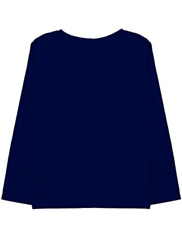 minicult Cotton Printed Full Sleeve T Shirts for Boys(Pack of 1)(Navy-1)