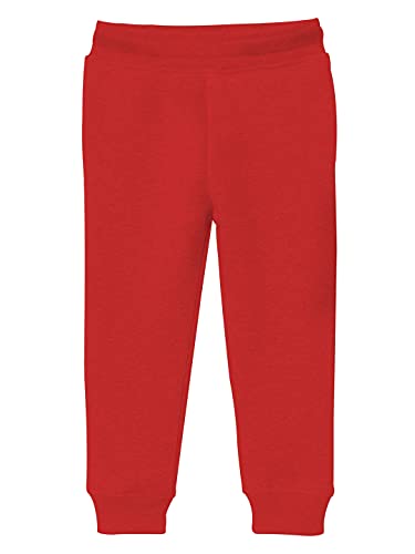 minicult Cotton Track Pants with Graphic Prints and Pockets (Pack 1)(RED)