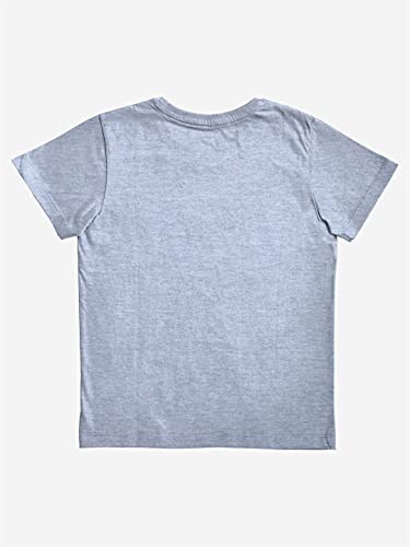 minicult Cotton Printed T Shirts for Boys(Pack of 1)(Grey)