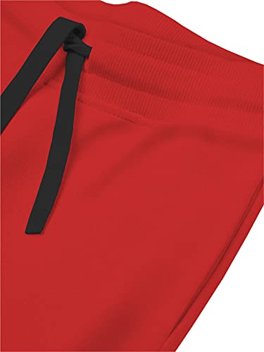 minicult Cotton Track Pants with Graphic Prints and Pockets (Pack 1)(RED)