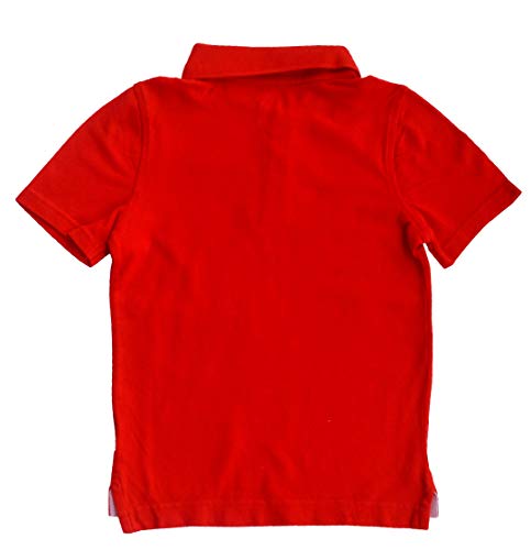 Minicult Cotton Baby Tshirt with Collar and Half Sleeve and Shorts Set (Red & Navy) (Assorted)