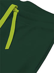 minicult Cotton Track Pants with Graphic Prints and Pockets (Pack 1) (Green)