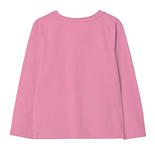 minicult Cotton Printed Full Sleeve T Shirts for Girls(Pack of 1)(Pink 2)