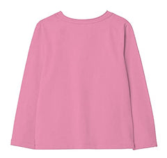 minicult Cotton Printed Full Sleeve T Shirts for Girls(Pack of 1)(Pink 2)