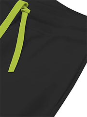 minicult Cotton Track Pants with Graphic Prints and Pockets (Pack 1)(Black)