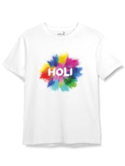 minicult Cotton Holi Half Sleeve Tshirt for Kids (Kids a64)(Pack of 1)