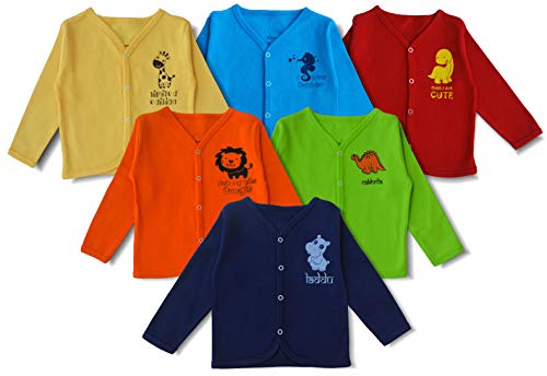 minicult Baby Boy's & Baby Girl's T-Shirt (Pack of 6) (Multicolored)