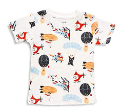 minicult Cotton Half Sleeves T-Shirts with All Over Print(Pack of 3)(Assorted/Mixed Colors in a Pack)