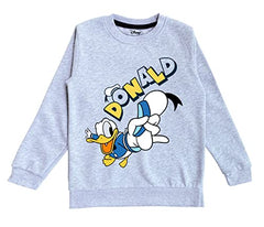 minicult Disney Mickey Mouse and Friends Regular Fit Character Printed Full Sleeve Sweatshirt for Boys and Girls(Grey a30)(Pack of 1)(18-24 Months)