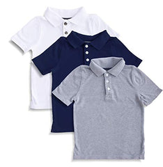 minicult Cotton T-Shirts with Collar in Solid Colors(Pack of 3)(Assorted/Mixed Colors in a Pack)