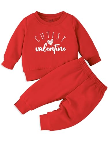 Minicult coords sweatshirt and pants set for kids . FOr valentines day