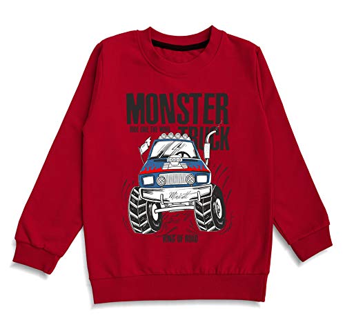minicult Cotton Full Sleeve T Shirts for Boys and Girls (Pack of 2)(Red & Navy)