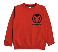 minicult Marvel Avenger Regular Fit Character Printed Full Sleeve Sweatshirt for Boys and Girls(Red a43)(Pack of 1)(18-24 Months)