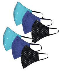 Minicult Cotton Cloth mask for every day use (multicolor)(Pack of 6)