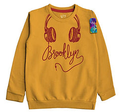 minicult Cotton Printed Sweatshirts for Boys and Girls Ideal for Light Winter( Pack of 2)(Red)