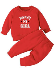 Minicult coords sweatshirt and pants set for kids . FOr valentines day