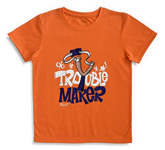 minicult Cotton Half Sleeve Kids Tshirt with Chest Print and Bright Colors(Multicolor)(Pack of 3)