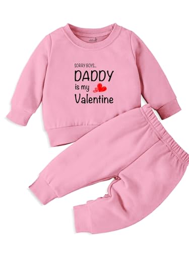 Minicult coords sweatshirt and pants set for kids . FOr valentines day