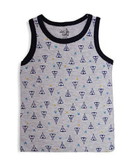 minicult Baby boy's and Baby girl's Cotton Vest - Pack of 6 (Multicolor)