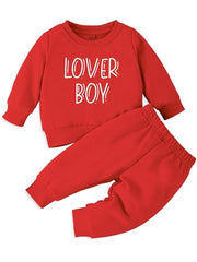 Minicult coords sweatshirt and pants set for kids . FOr valentines day
