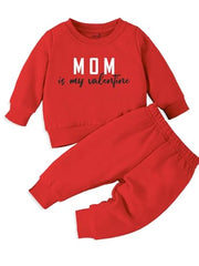 Minicult coords sweatshirt and pants set for kids . FOr valentines day