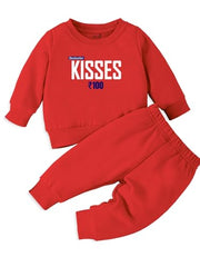 Minicult coords sweatshirt and pants set for kids . FOr valentines day
