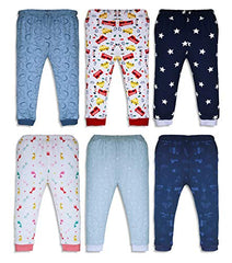 minicult Baby Boys' and Baby Girls' Printed Pyjama (Multicolour) Pack of 6