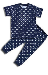 minicult Baby Boy's & Baby Girl's Cotton Printed T-Shirt and Pyjama Set (Pack of 1)