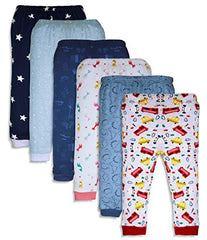 minicult Baby Boys' and Baby Girls' Printed Pyjama (Multicolour) Pack of 6
