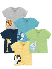 minicult half sleeves jhabla pack of 5