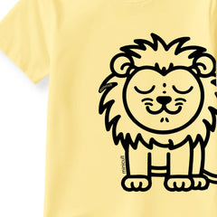 Minicult Matching CottonTshirt and Shorts coords with cute animal Prints(Lion)