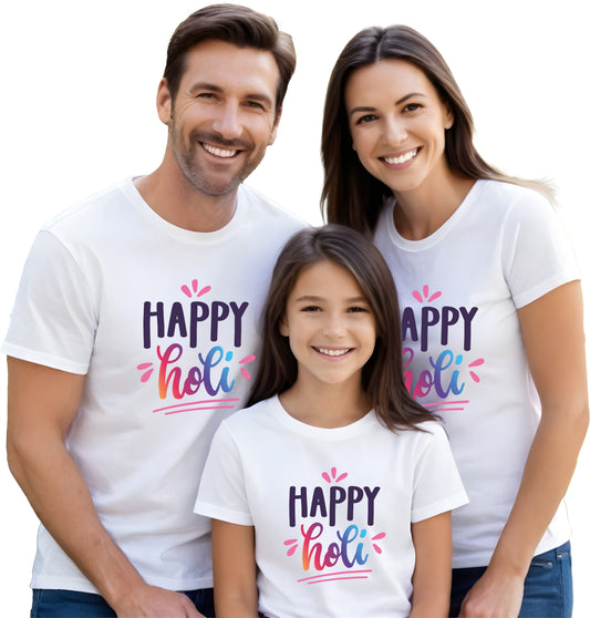 minicult Cotton Holi Half Sleeve Tshirt for Kids (Kids a52)(Pack of 1)(3-6 MTS)