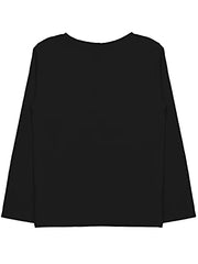 minicult Cotton Printed Full Sleeve T Shirts for Boys(Pack of 1)(Black 2)