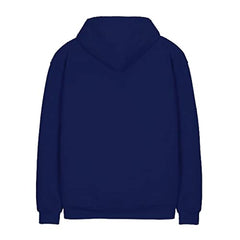 minicult Cotton Printed Hoodie for Boys and Girls Ideal for Light Winter ( Pack of 1) (Dark Blue)