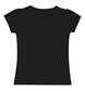 minicult Girls Half sleeeves Cotton Tshirt with Cute Prints and Colorfull (Black)(Pack of 3)