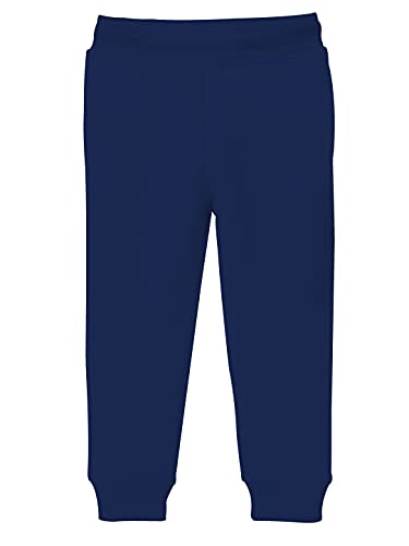 minicult Cotton Track Pants with Graphic Prints and Pockets (Pack 1)(Navy)